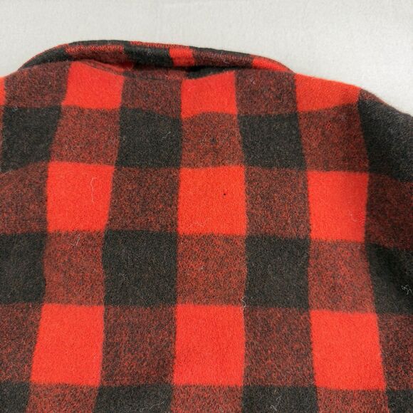 Vintage 1940-1950s Hercules Sears Plaid Button Up Chore Jacket Large - READ COND - Picture 12 of 16